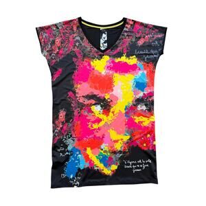 Volt Colore Ta Vie Euro French Artsy Tunic Dress Bolt Stretchy Lightweight